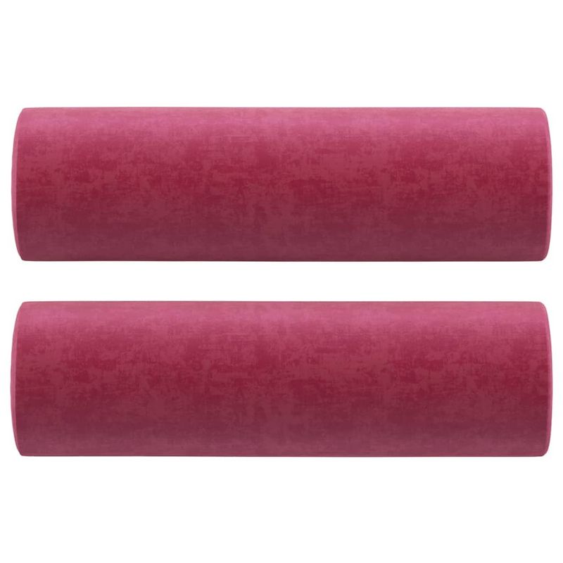 Casa si Gradina - Mobilier - Canapele si coltare - Canapele - Canapea cu 2 locuri cu pernute, rosu vin, 140 cm, catifea - Infinity.ro