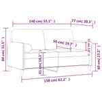 Casa si Gradina - Mobilier - Canapele si coltare - Canapele - Canapea cu 2 locuri cu pernute, rosu vin, 140 cm, catifea - Infinity.ro