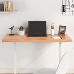 Casa si Gradina - Mobilier - Feronerie si accesorii mobila - Blat de masa maro 100x40x(2-4) cm, lemn masiv stejar tratat, maro deschis - Infinity.ro