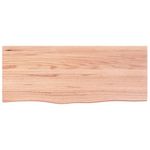 Casa si Gradina - Mobilier - Feronerie si accesorii mobila - Blat de masa maro 100x40x(2-4) cm, lemn masiv stejar tratat, maro deschis - Infinity.ro