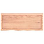 Casa si Gradina - Mobilier - Feronerie si accesorii mobila - Blat de masa maro 100x40x(2-4) cm, lemn masiv stejar tratat, maro deschis - Infinity.ro