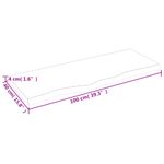 Casa si Gradina - Mobilier - Feronerie si accesorii mobila - Blat de masa maro 100x40x(2-4) cm, lemn masiv stejar tratat, maro deschis - Infinity.ro