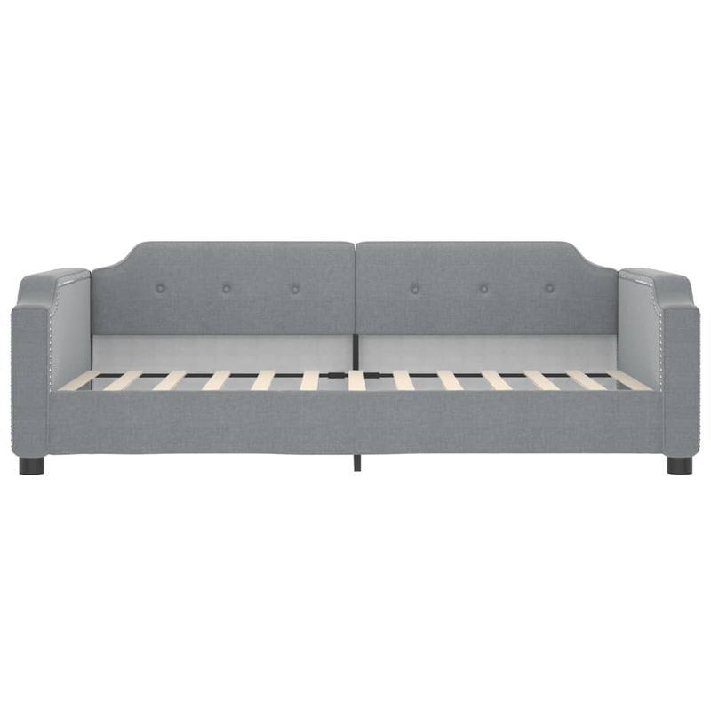 Casa si Gradina - Mobilier - Paturi si accesorii - Paturi - Pat de zi cu saltea, gri deschis, 80x200 cm, textil - Infinity.ro