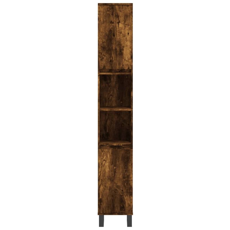 Casa si Gradina - Mobilier - Seturi de mobilier - Seturi baie - Set mobilier de baie, 3 piese, stejar fumuriu, lemn prelucrat - Infinity.ro