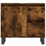 Casa si Gradina - Mobilier - Seturi de mobilier - Seturi baie - Set mobilier de baie, 3 piese, stejar fumuriu, lemn prelucrat - Infinity.ro