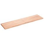 Casa si Gradina - Mobilier - Mobilier baie - Blaturi baie - Blat de baie, maro deschis, 160x40x(2-4) cm, lemn masiv tratat - Infinity.ro