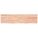 Casa si Gradina - Mobilier - Mobilier baie - Blaturi baie - Blat de baie, maro deschis, 160x40x(2-4) cm, lemn masiv tratat - Infinity.ro