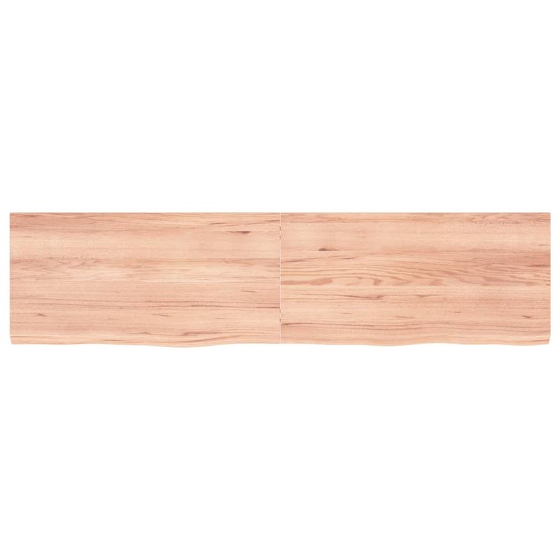 Casa si Gradina - Mobilier - Mobilier baie - Blaturi baie - Blat de baie, maro deschis, 160x40x(2-4) cm, lemn masiv tratat - Infinity.ro