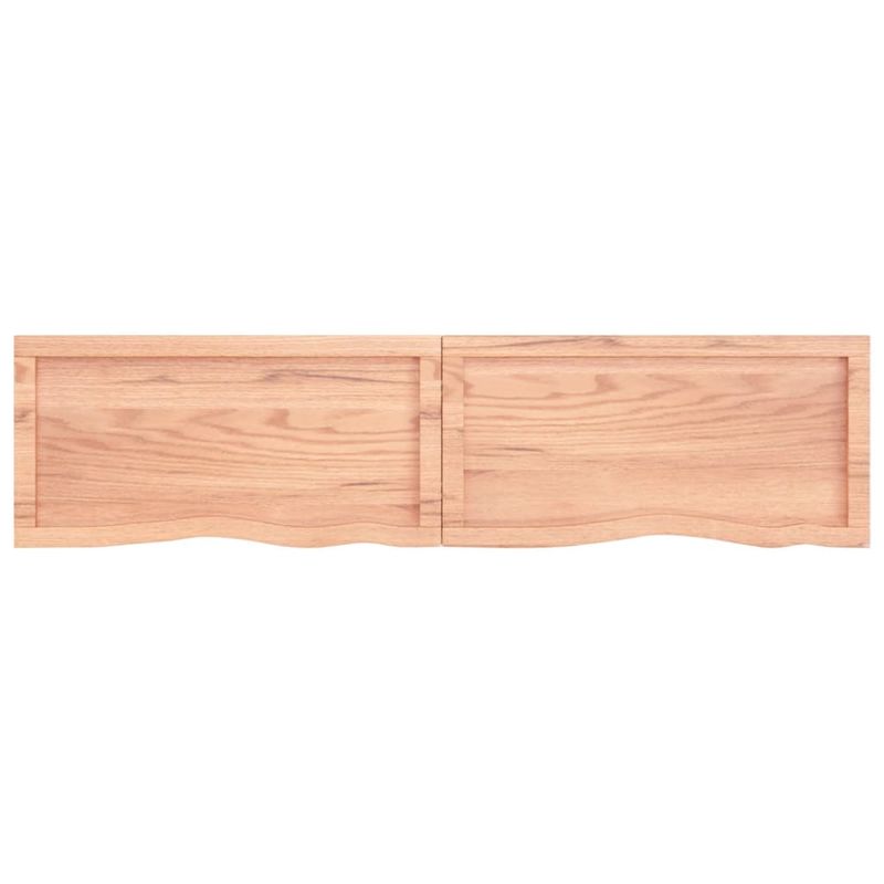 Casa si Gradina - Mobilier - Mobilier baie - Blaturi baie - Blat de baie, maro deschis, 160x40x(2-4) cm, lemn masiv tratat - Infinity.ro