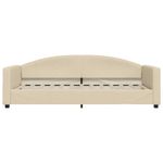 Casa si Gradina - Mobilier - Paturi si accesorii - Paturi - Pat de zi cu saltea, crem, 90x200 cm, textil - Infinity.ro