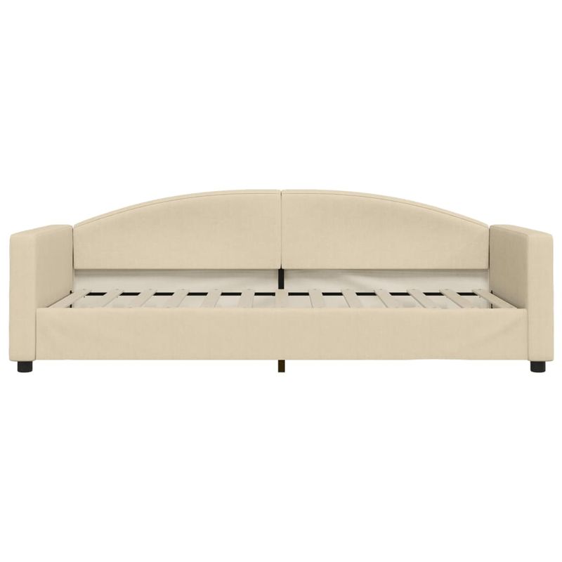 Casa si Gradina - Mobilier - Paturi si accesorii - Paturi - Pat de zi cu saltea, crem, 90x200 cm, textil - Infinity.ro