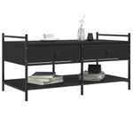 Casa si Gradina - Mobilier - Mese si birouri - Masute de cafea - Masuta de cafea, negru, 99x50x50 cm, lemn prelucrat - Infinity.ro