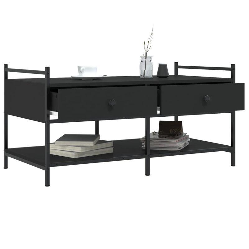 Casa si Gradina - Mobilier - Mese si birouri - Masute de cafea - Masuta de cafea, negru, 99x50x50 cm, lemn prelucrat - Infinity.ro