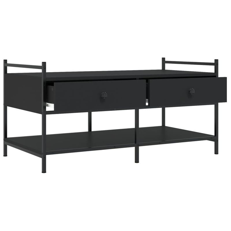 Casa si Gradina - Mobilier - Mese si birouri - Masute de cafea - Masuta de cafea, negru, 99x50x50 cm, lemn prelucrat - Infinity.ro