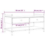 Casa si Gradina - Mobilier - Mese si birouri - Masute de cafea - Masuta de cafea, negru, 99x50x50 cm, lemn prelucrat - Infinity.ro