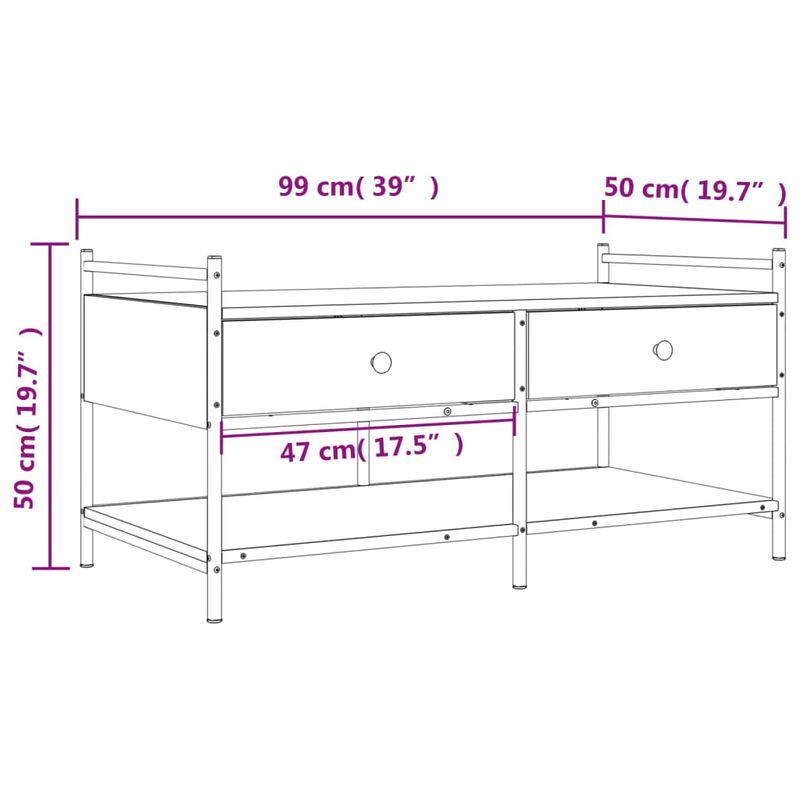 Casa si Gradina - Mobilier - Mese si birouri - Masute de cafea - Masuta de cafea, negru, 99x50x50 cm, lemn prelucrat - Infinity.ro