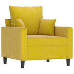 Casa si Gradina - Mobilier - Seturi de mobilier - Seturi living - Set de canapele cu perne, 4 piese, galben, catifea - Infinity.ro