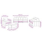 Casa si Gradina - Mobilier - Seturi de mobilier - Seturi living - Set de canapele cu perne, 4 piese, galben, catifea - Infinity.ro