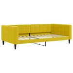 Casa si Gradina - Mobilier - Paturi si accesorii - Paturi - Pat de zi cu extensie si saltea, galben, 100x200 cm, catifea - Infinity.ro