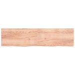 Casa si Gradina - Mobilier - Mobilier baie - Blaturi baie - Blat de baie, maro deschis, 200x50x(2-6) cm, lemn masiv tratat - Infinity.ro