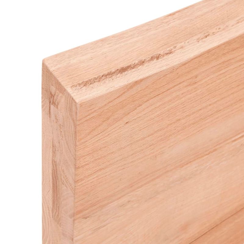 Casa si Gradina - Mobilier - Mobilier baie - Blaturi baie - Blat de baie, maro deschis, 200x50x(2-6) cm, lemn masiv tratat - Infinity.ro