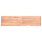 Casa si Gradina - Mobilier - Mobilier baie - Blaturi baie - Blat de baie, maro deschis, 200x50x(2-6) cm, lemn masiv tratat - Infinity.ro
