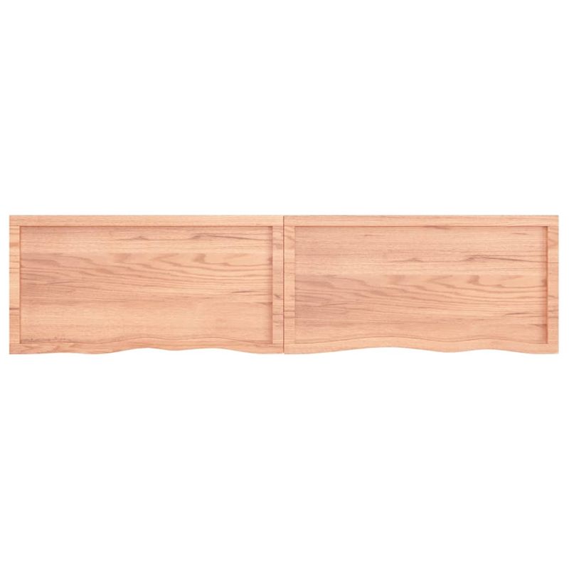 Casa si Gradina - Mobilier - Mobilier baie - Blaturi baie - Blat de baie, maro deschis, 200x50x(2-6) cm, lemn masiv tratat - Infinity.ro