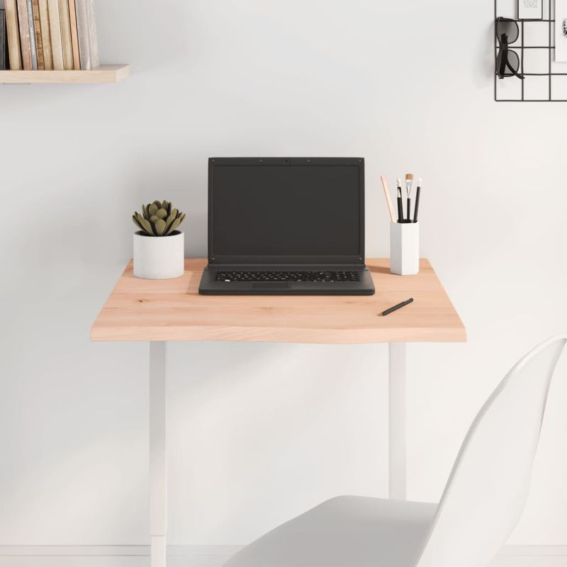 Casa si Gradina - Constructii - Lemn constructii - Placi lemn - Blat de masa, 60x60x2 cm, lemn masiv de stejar netratat - Infinity.ro