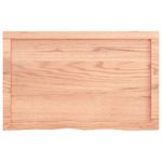 Casa si Gradina - Mobilier - Mobilier baie - Blaturi baie - Blat de baie, maro deschis, 80x50x(2-4) cm, lemn masiv tratat - Infinity.ro