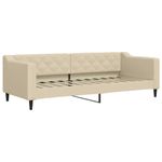 Casa si Gradina - Mobilier - Paturi si accesorii - Paturi - Pat de zi cu extensie, crem, 80x200 cm, textil - Infinity.ro