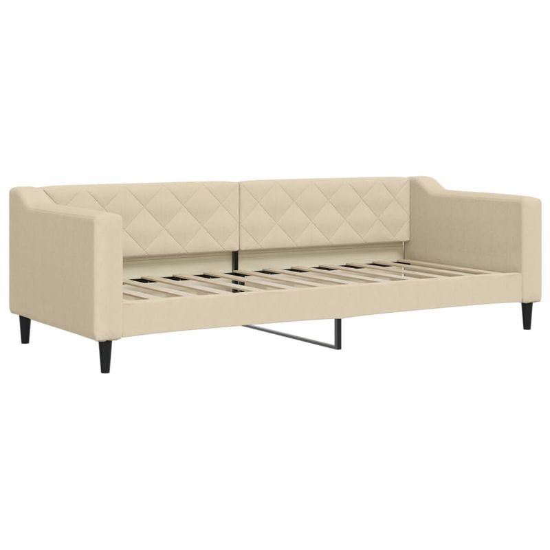 Casa si Gradina - Mobilier - Paturi si accesorii - Paturi - Pat de zi cu extensie, crem, 80x200 cm, textil - Infinity.ro