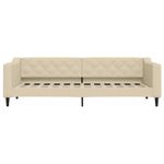 Casa si Gradina - Mobilier - Paturi si accesorii - Paturi - Pat de zi cu extensie, crem, 80x200 cm, textil - Infinity.ro