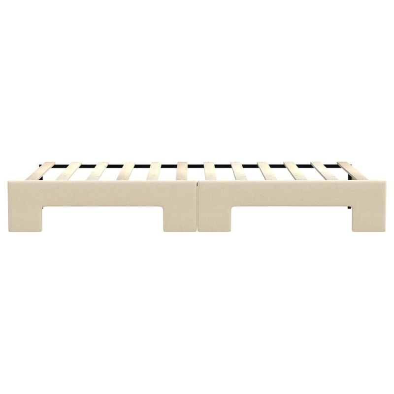 Casa si Gradina - Mobilier - Paturi si accesorii - Paturi - Pat de zi cu extensie, crem, 80x200 cm, textil - Infinity.ro