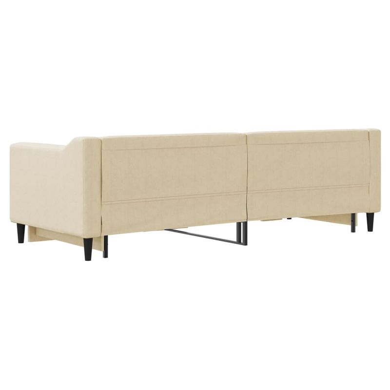 Casa si Gradina - Mobilier - Paturi si accesorii - Paturi - Pat de zi cu extensie, crem, 80x200 cm, textil - Infinity.ro