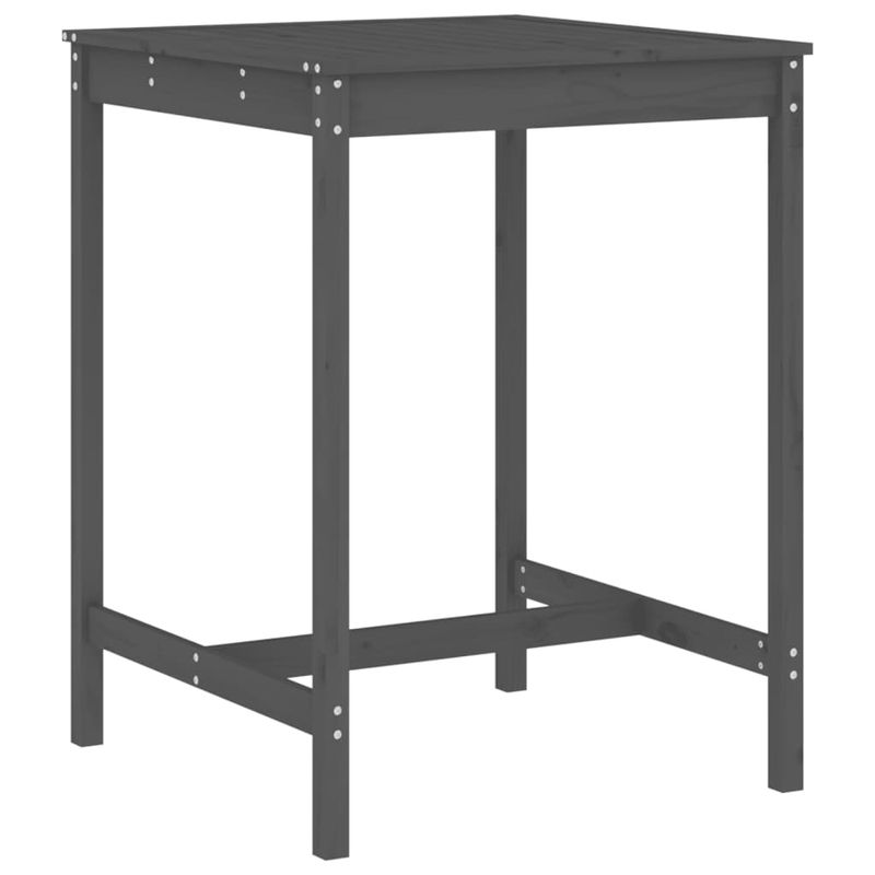 Casa si Gradina - Gradina si terasa - Mobilier exterior - Seturi mobila gradina - Set bar de gradina, 3 piese, gri, lemn masiv de pin - Infinity.ro