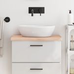 Casa si Gradina - Mobilier - Mobilier baie - Blaturi baie - Blat de baie, 60x30x(2-4) cm, lemn masiv netratat - Infinity.ro