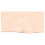 Casa si Gradina - Mobilier - Mobilier baie - Blaturi baie - Blat de baie, 60x30x(2-4) cm, lemn masiv netratat - Infinity.ro