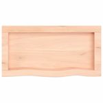 Casa si Gradina - Mobilier - Mobilier baie - Blaturi baie - Blat de baie, 60x30x(2-4) cm, lemn masiv netratat - Infinity.ro