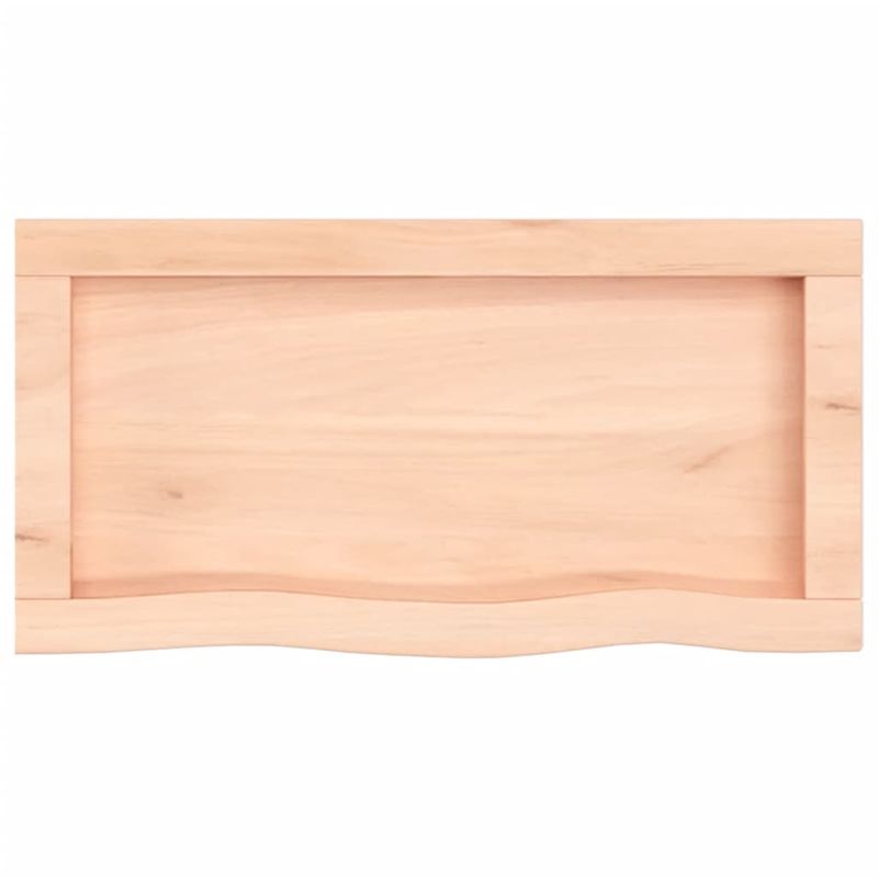 Casa si Gradina - Mobilier - Mobilier baie - Blaturi baie - Blat de baie, 60x30x(2-4) cm, lemn masiv netratat - Infinity.ro