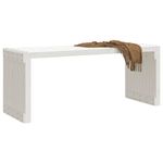 Casa si Gradina - Gradina si terasa - Mobilier exterior - Bancute de gradina - Banca gradina extensibila alb, 212,5x40,5x45 cm, lemn masiv pin - Infinity.ro