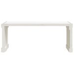Casa si Gradina - Gradina si terasa - Mobilier exterior - Bancute de gradina - Banca gradina extensibila alb, 212,5x40,5x45 cm, lemn masiv pin - Infinity.ro
