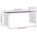 Casa si Gradina - Gradina si terasa - Mobilier exterior - Bancute de gradina - Banca gradina extensibila alb, 212,5x40,5x45 cm, lemn masiv pin - Infinity.ro