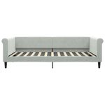 Casa si Gradina - Mobilier - Paturi si accesorii - Paturi - Pat de zi cu saltea, gri deschis, 100x200 cm, catifea - Infinity.ro