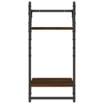 Casa si Gradina - Mobilier - Biblioteci si rafturi - Rafturi - Set rafturi de perete cu bare, 4 buc., stejar maro, lemn - Infinity.ro