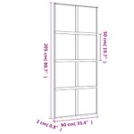 Casa si Gradina - Constructii - Usi interior, exterior si garaj - Usi interior - Usa glisanta, auriu, 90x205 cm, sticla ESG mata si aluminiu - Infinity.ro
