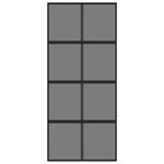 Casa si Gradina - Constructii - Usi interior, exterior si garaj - Usi garaj - Usa glisanta, negru, 90x205 cm, sticla securizata si aluminiu - Infinity.ro