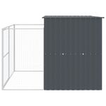 Petshop - Accesorii petshop - Culcusuri si custi - Custi interior si exterior - Cusca de caine cu tarc antracit 214x253x181 cm otel galvanizat - Infinity.ro
