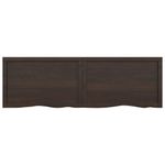 Casa si Gradina - Mobilier - Mobilier baie - Blaturi baie - Blat de baie, maro inchis, 160x50x(2-4) cm, lemn masiv tratat - Infinity.ro