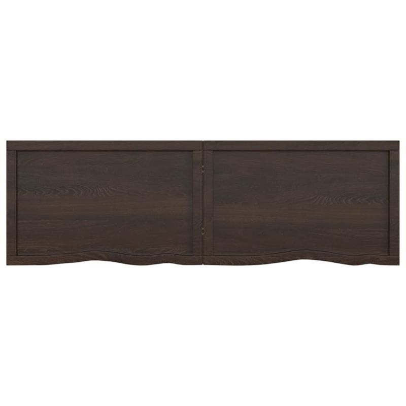 Casa si Gradina - Mobilier - Mobilier baie - Blaturi baie - Blat de baie, maro inchis, 160x50x(2-4) cm, lemn masiv tratat - Infinity.ro