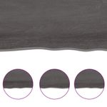 Casa si Gradina - Mobilier - Mobilier baie - Blaturi baie - Blat de baie, maro inchis, 160x50x(2-4) cm, lemn masiv tratat - Infinity.ro